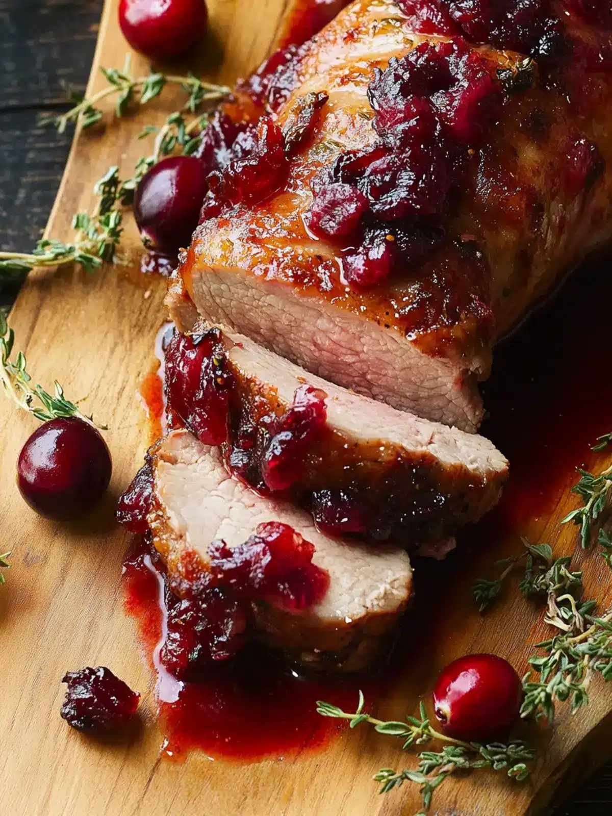 Savory Roasted Pork Tenderloin with Cranberry Glaze Bliss 2 Roasted Pork Tenderloin with Cranberry Glaze