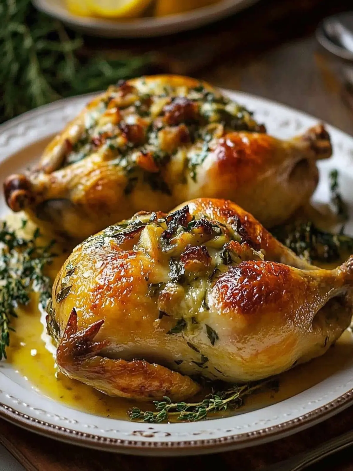Savory Stuffed Cornish Game Hens for Effortless Elegance 5 Stuffed Cornish Game Hens