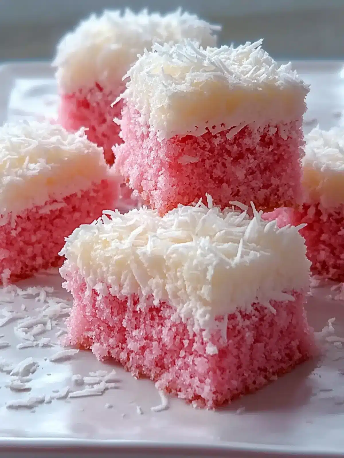 Delicious Pink Coconut Snowball Cake Bars You’ll Love 3 Pink Coconut Snowball Cake Bars