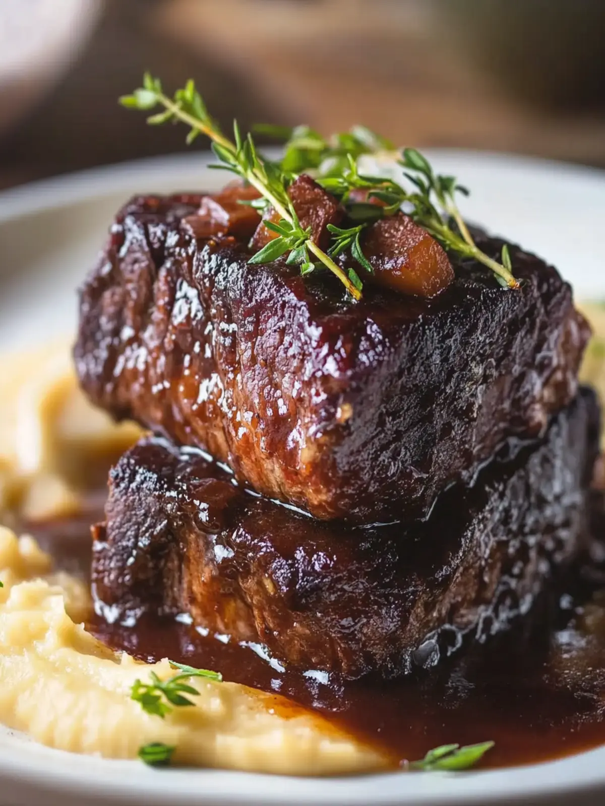 Deliciously Tender Braised Beef Short Ribs in Rioja Wine Sauce 4 Deliciously Tender Braised Beef Short Ribs in Rioja Wine Reduction Recipe