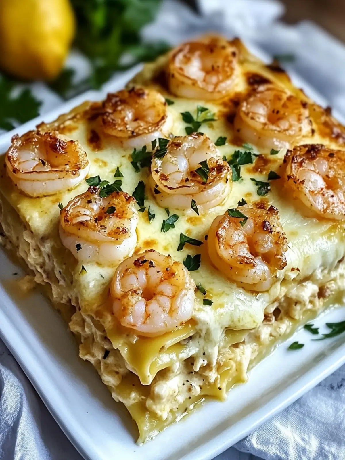 Garlic Butter Shrimp Scampi Lasagna: Luxury on Your Table 5 Garlic Butter Shrimp Scampi Lasagna