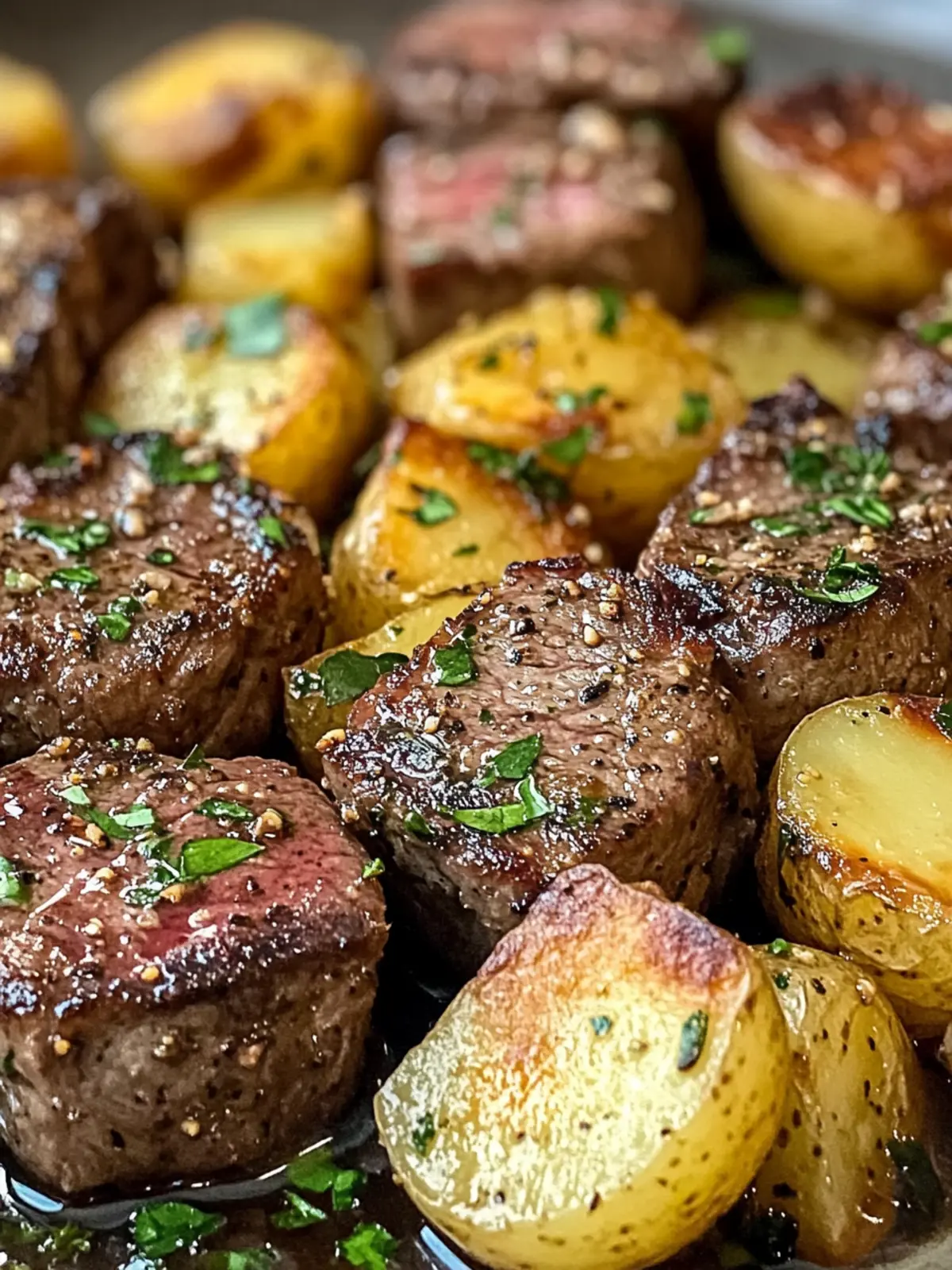 The Best Garlic Steak Bites and Potatoes for Busy Mornings 2 the best garlic steak bites and potatoes recipe