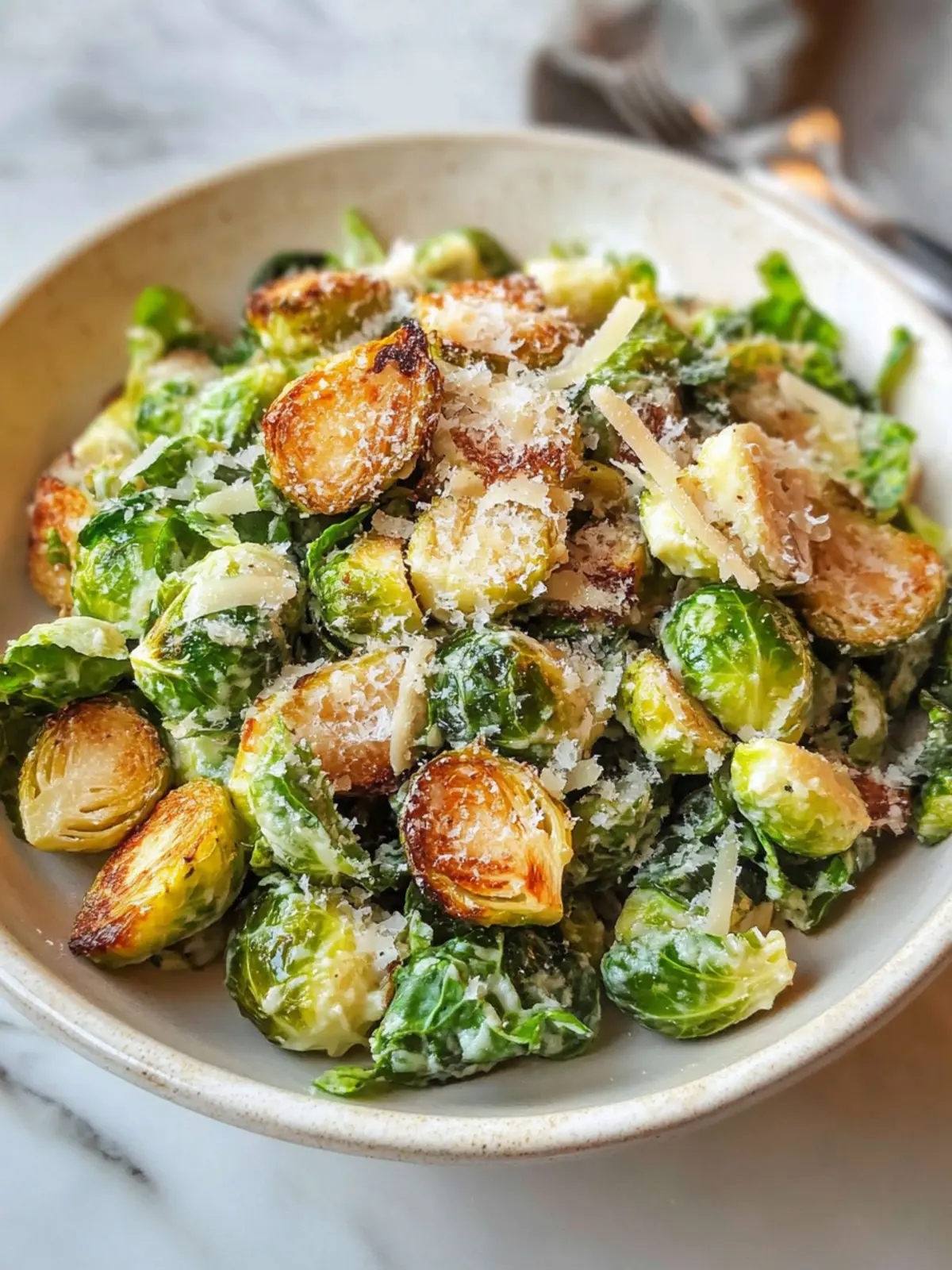 Delicious Brussels Sprouts Caesar Salad for Cozy Evenings 2 Brussels Sprouts Caesar Salad
