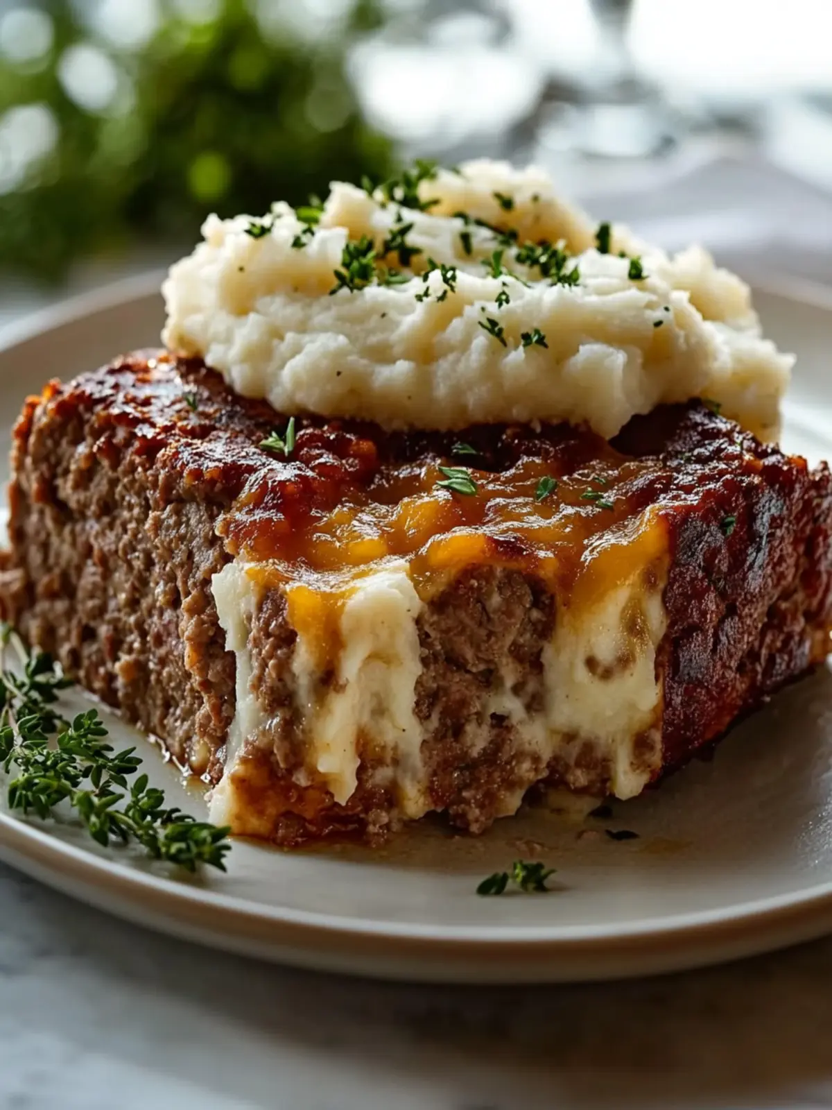 Comforting Meatloaf with Mashed Potatoes and Cheese Magic 4 Meatloaf with Mashed Potatoes and Cheese