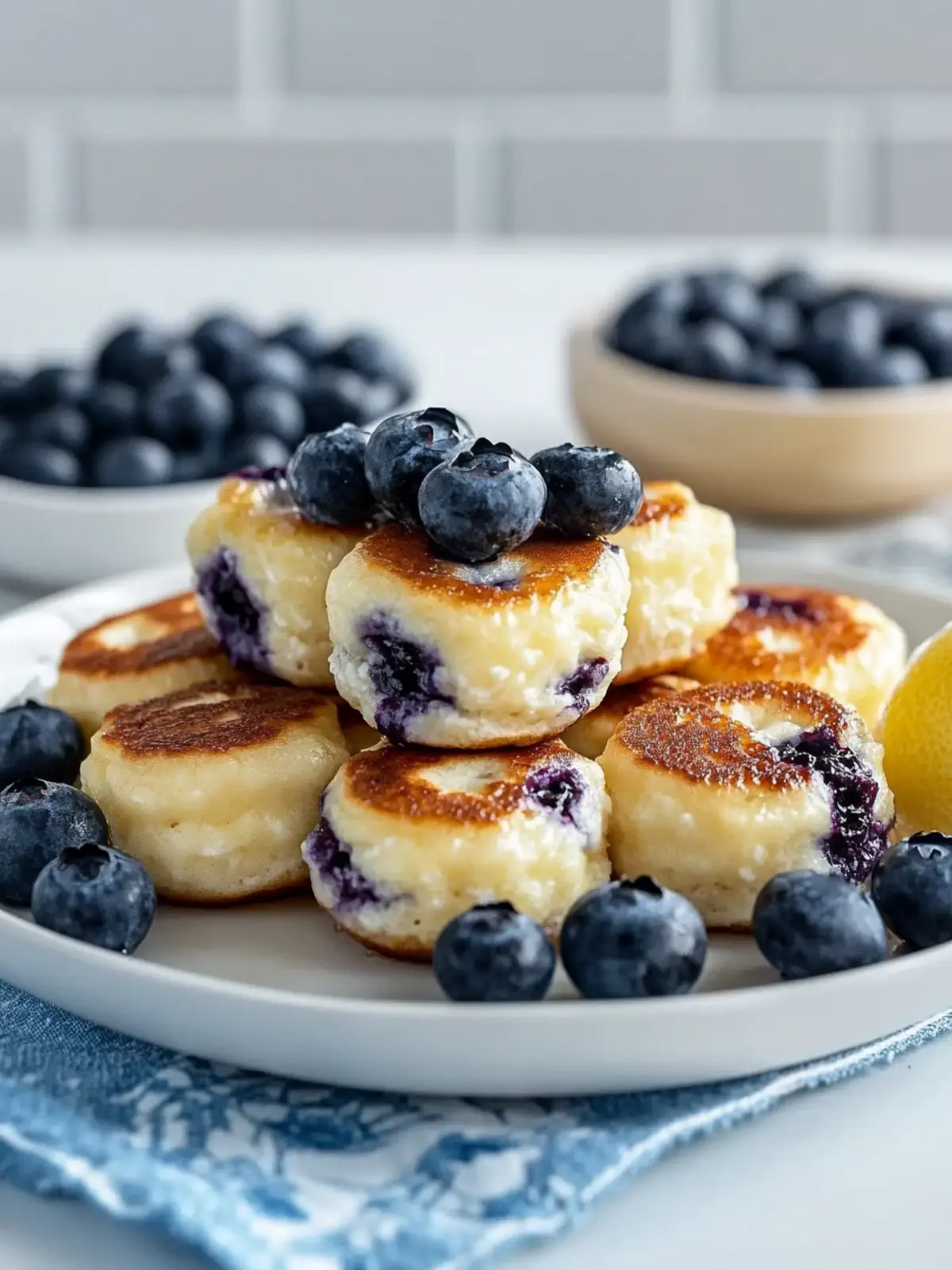 Blueberry Lemon Cottage Cheese Pancake Bites for Your Morning Boost 3 Blueberry Lemon Cottage Cheese Pancake Bites