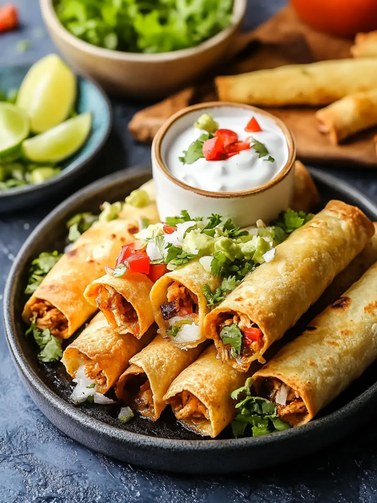 Crispy Air Fryer Chicken Taquitos: A Game-Changer Recipe 3 Air Fryer Chicken Taquitos
