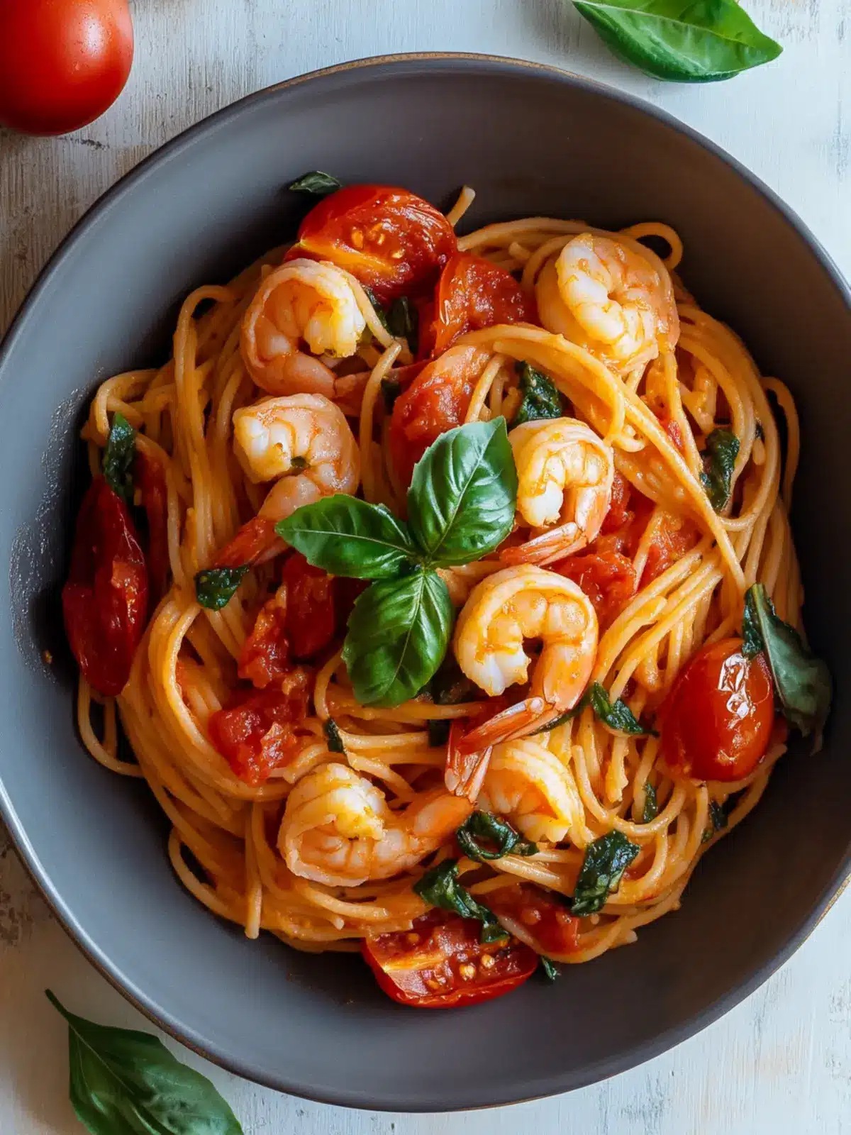 Savory Shrimp Tomato Basil Pasta Ready in Under 30 Minutes 4 Shrimp Tomato Basil Pasta