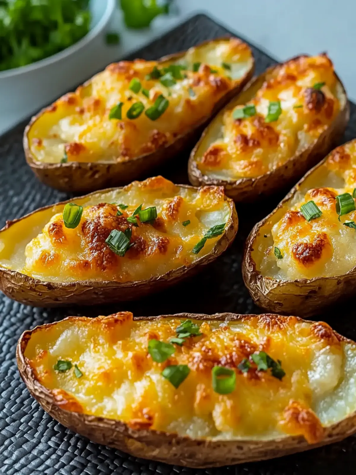 Cheddar Oven Baked Potato Skins: Ultimate Game Day Treat 5 Cheddar Oven Baked Potato Skins