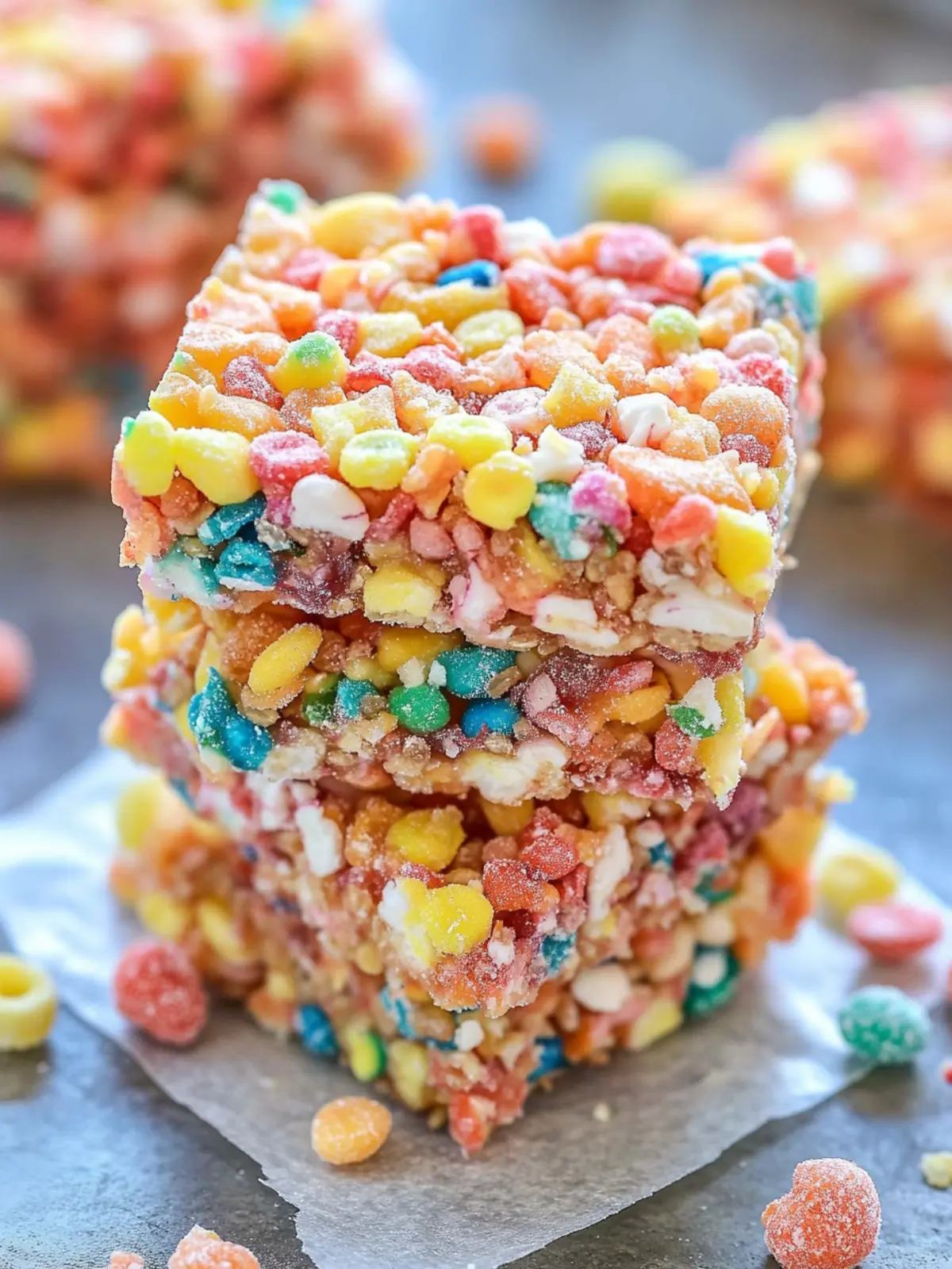 Fruity Pebble Rice Crispy Treats: A Colorful Twist on Nostalgia 4 Fruity Pebble Rice Crispy Treats