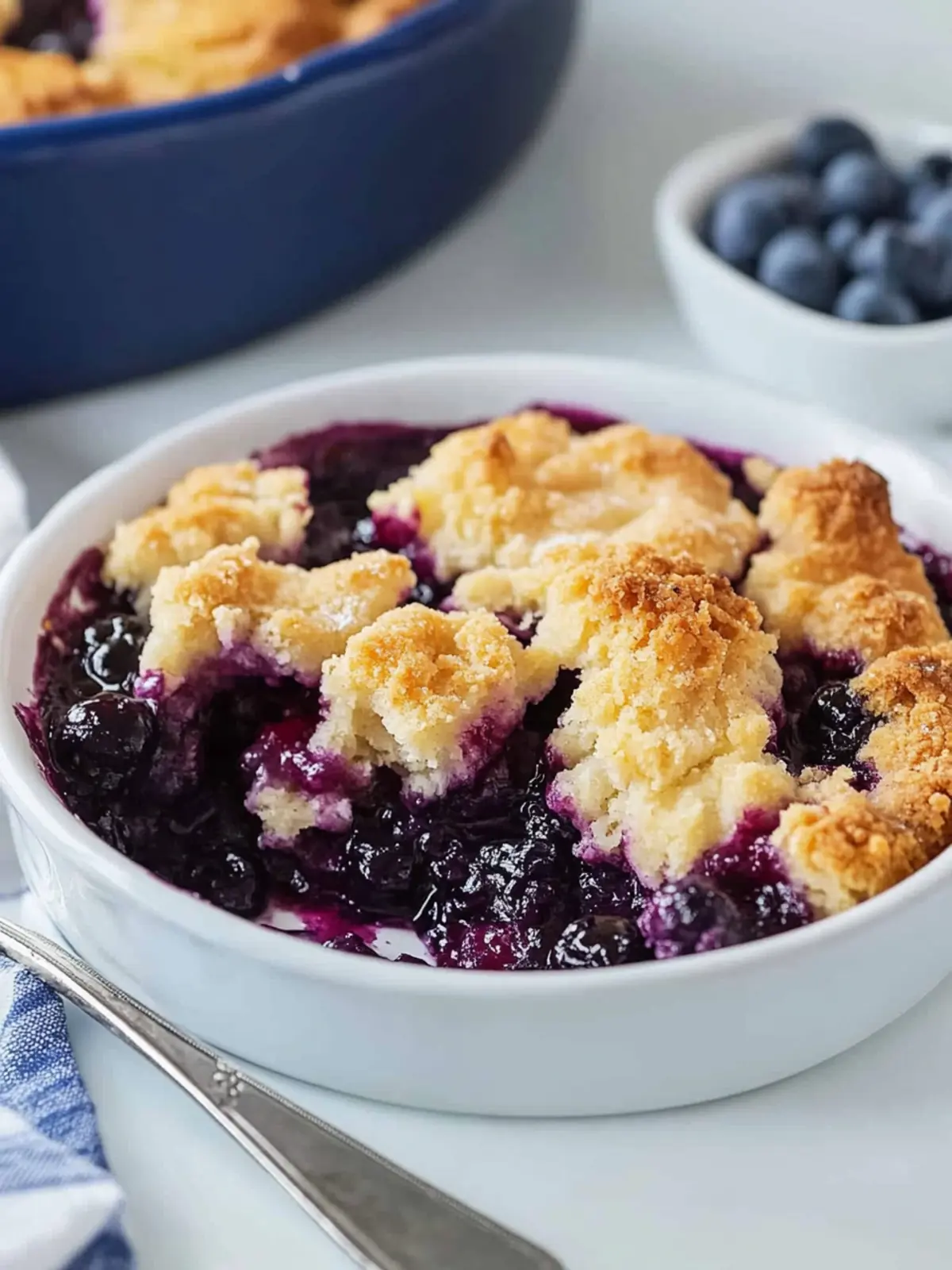 Mouthwatering Blueberry Cobbler with Flaky Biscuit Topping 3 Blueberry Cobbler