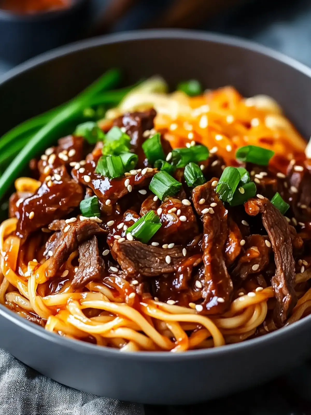 Easy Slow Cooker Korean Beef Noodles Recipe for Cozy Nights 4 Slow Cooker Korean Beef Noodles Recipe