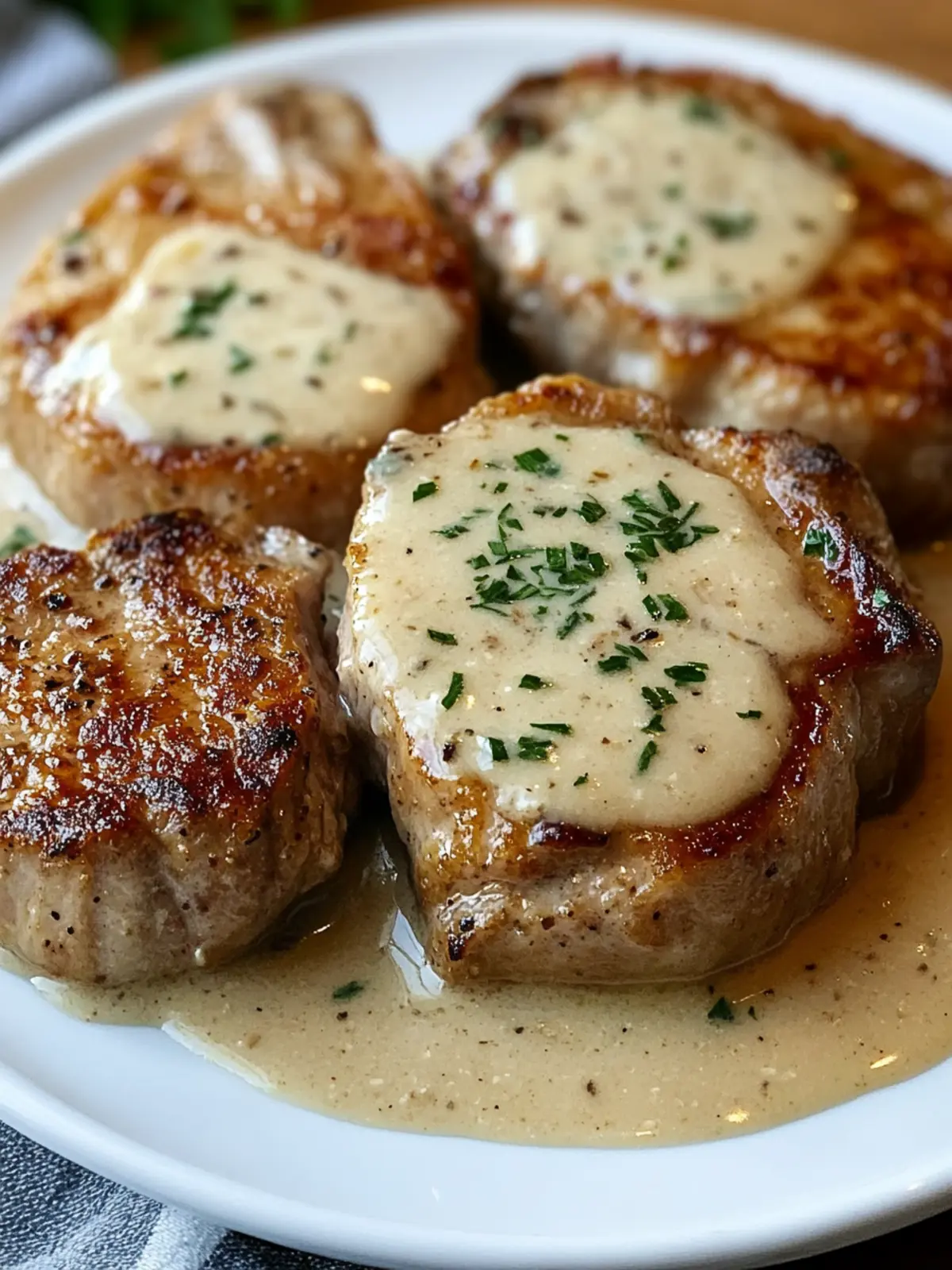 Savory Slow Cooker Pork Chops with Garlic Parmesan Sauce Magic 4 slow cooker pork chops with garlic parmesan sauce