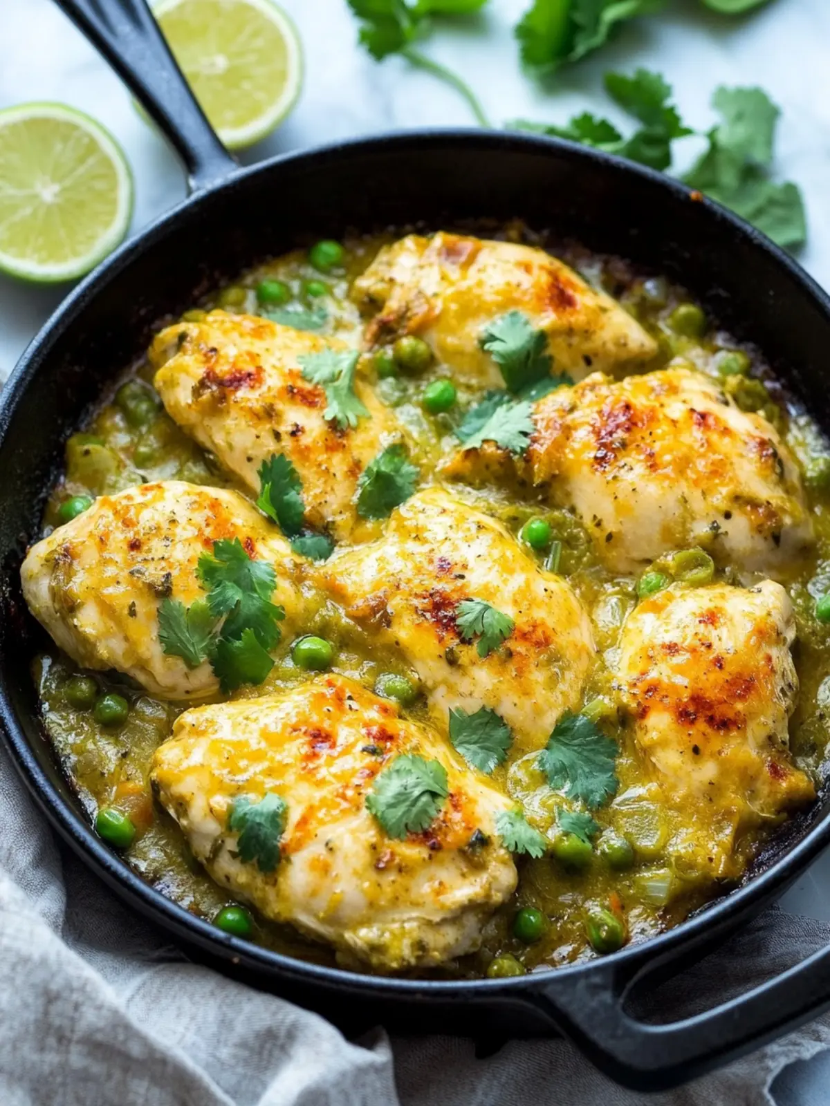 One Pan Keto Green Chili Chicken for a Quick Comfort Meal 2 One Pan Keto Green Chili Chicken