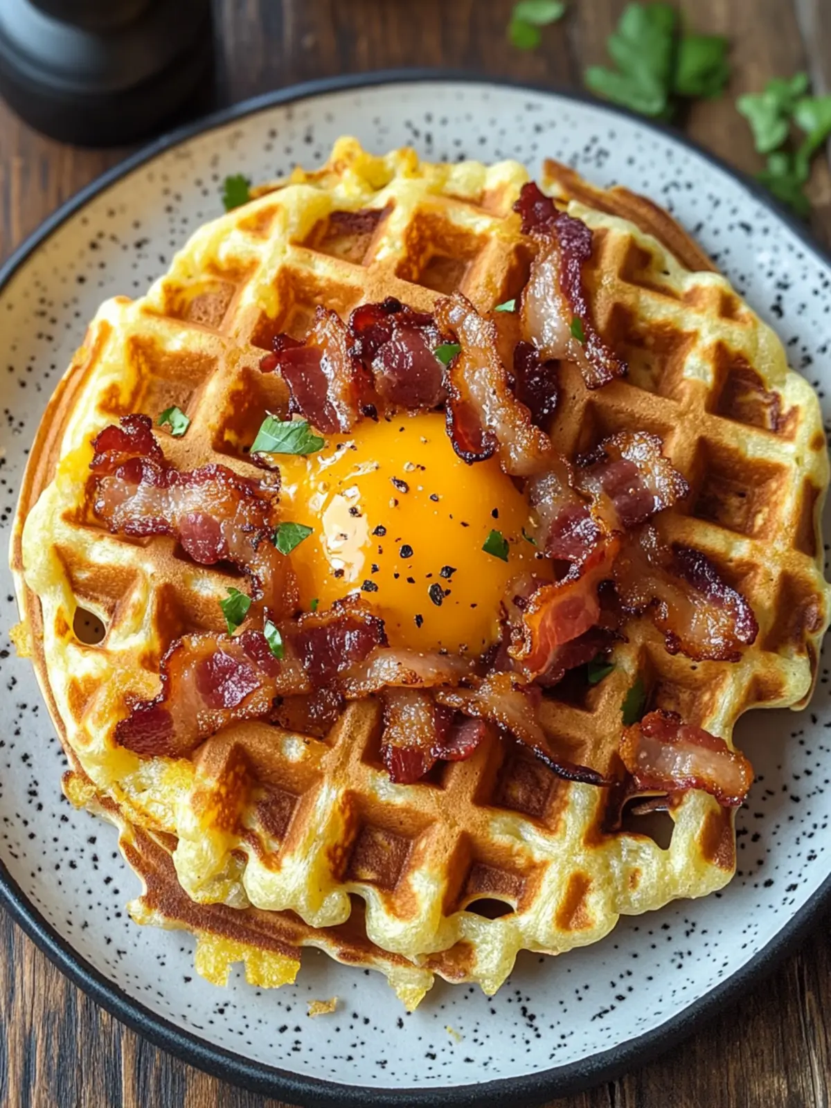 Cheesy Bacon Hashbrown Waffles for a Breakfast Win 5 Cheesy Bacon Hashbrown Waffles