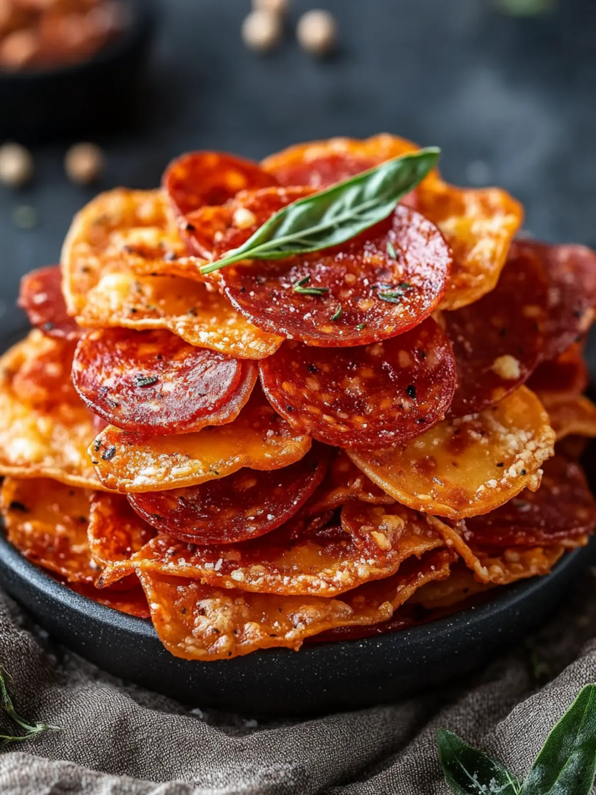 Savory Beef Pepperoni Cheese Crisps for Guilt-Free Snacking 5 Beef Beef Pepperoni Cheese Crisps
