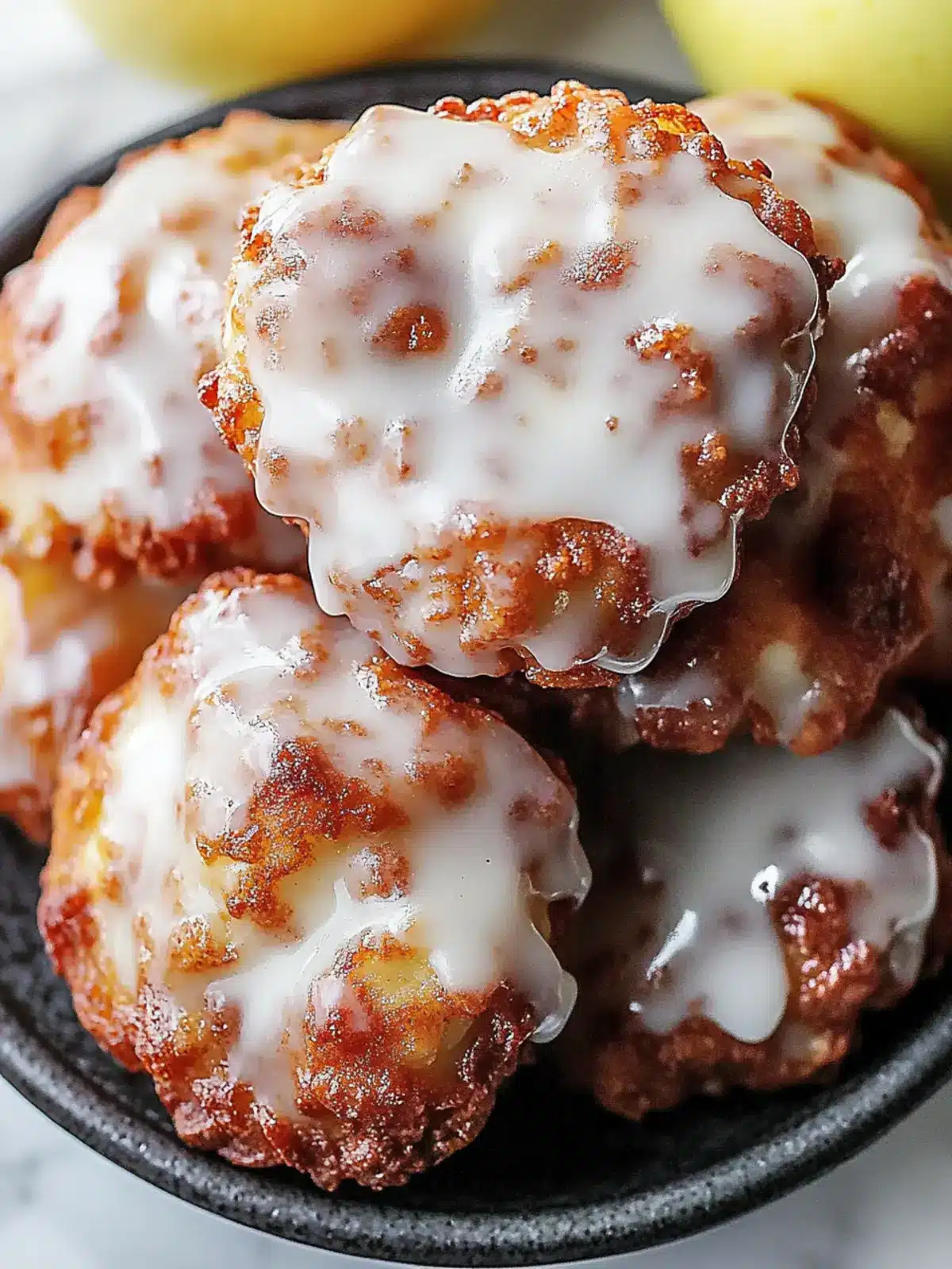 Delicious Soft Cinnamon Apple Fritters with Sweet Vanilla Glaze 2 Delicious Soft Cinnamon Apple Fritters with Vanilla Glaze