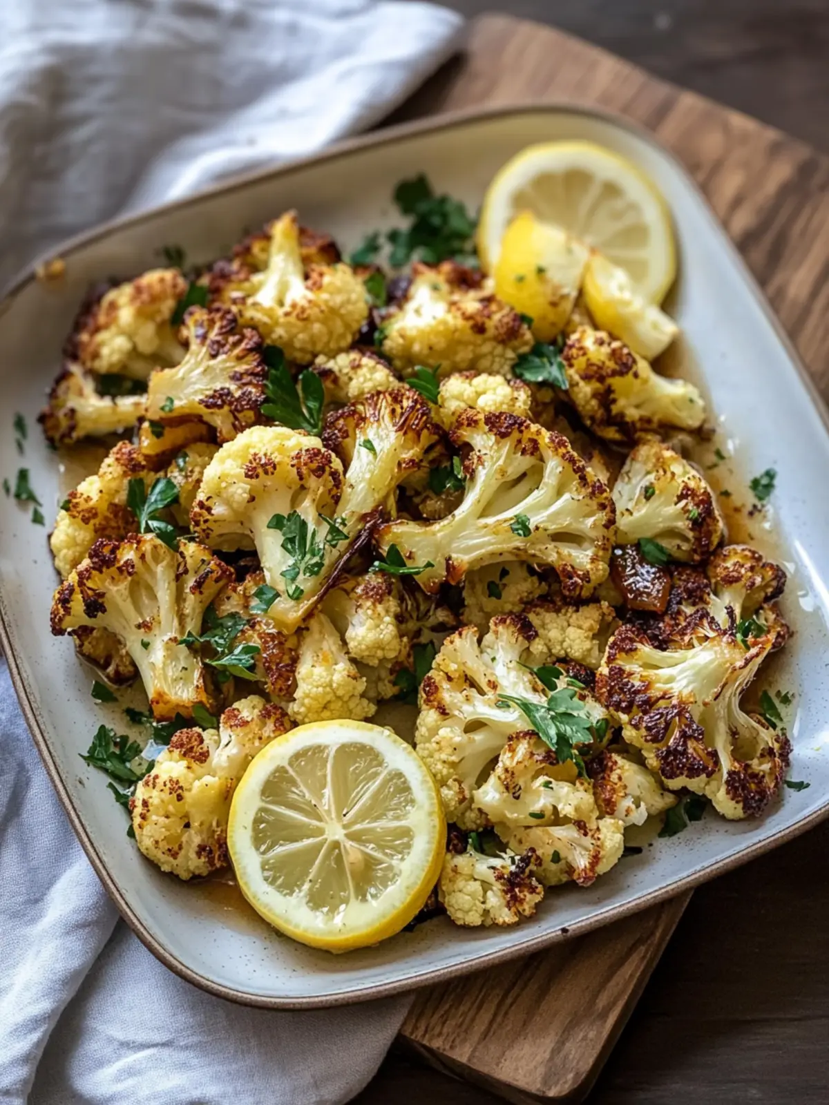 Sweet and Tangy Roasted Cauliflower with Honey Lemon Magic 4 Sweet and Tangy Roasted Cauliflower with Honey and Lemon Dressing Recipe