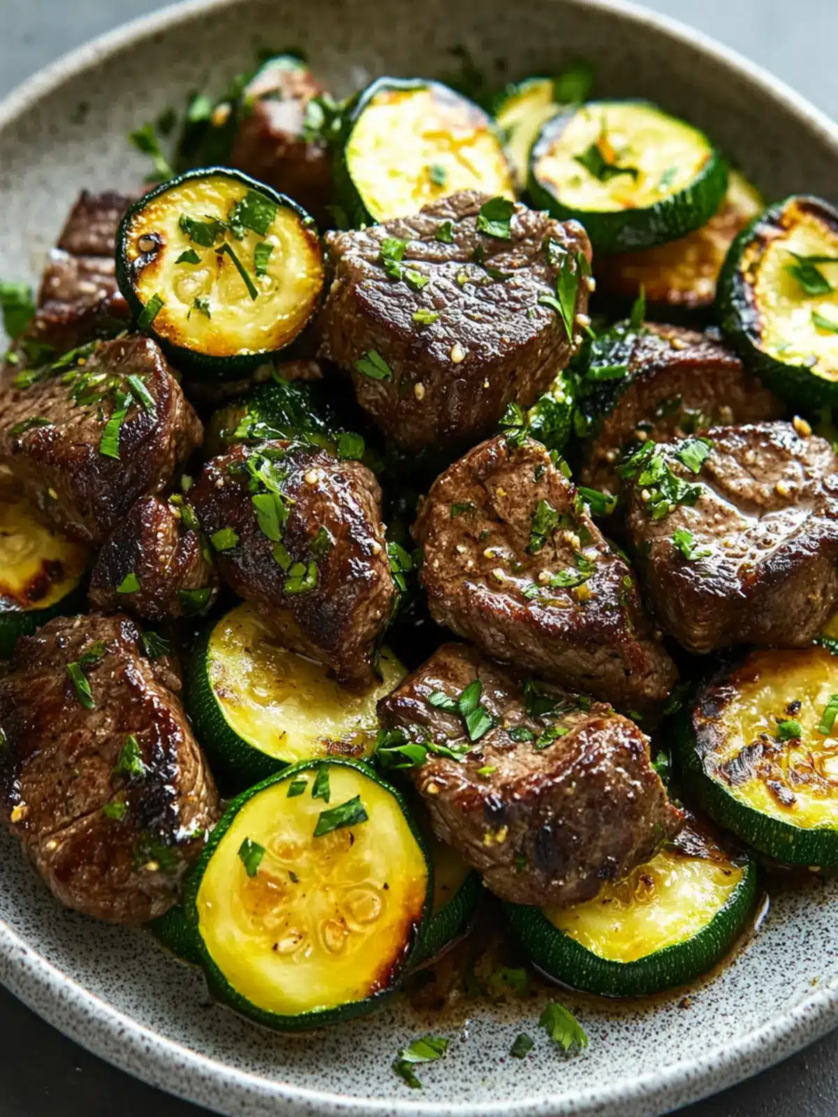 Garlic Butter Steak Bites & Zucchini: Quick & Healthy Delight 5 Garlic Butter Steak Bites & Zucchini