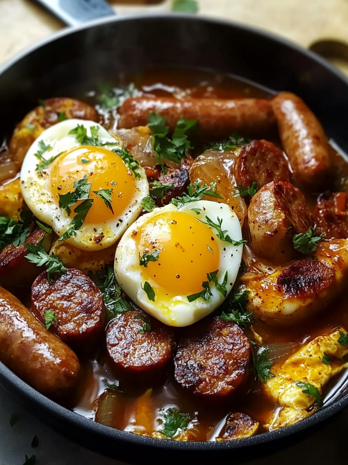 Savor the Flavor: Egg Boil with Sausage in Cajun Spice 2 Egg Boil with Sausage