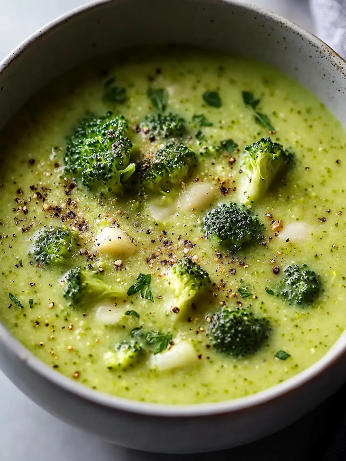 Garlic Italian Broccoli Soup: A Quick, Healthy Delight! 2 Garlic Italian Broccoli Soup