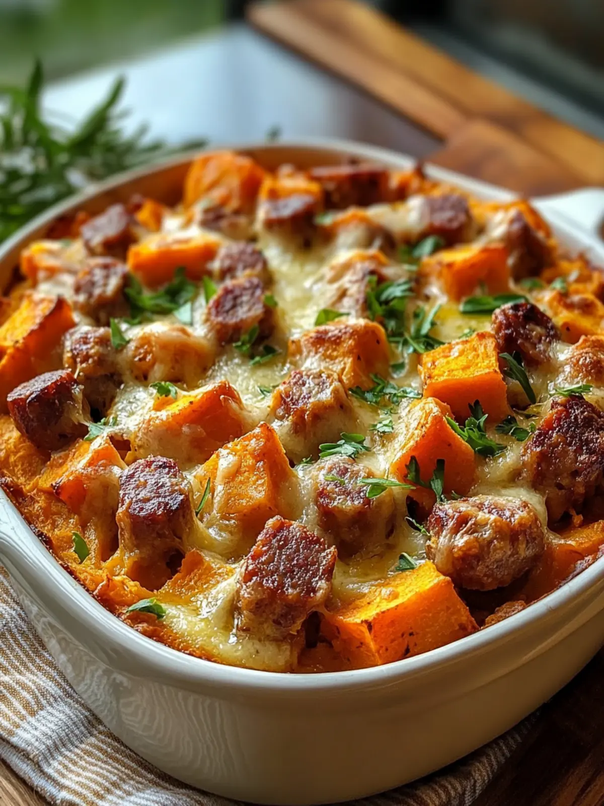 Savory Sweet Potato and Sausage Casserole for Cozy Evenings 2 Sweet Potato and Sausage Casserole