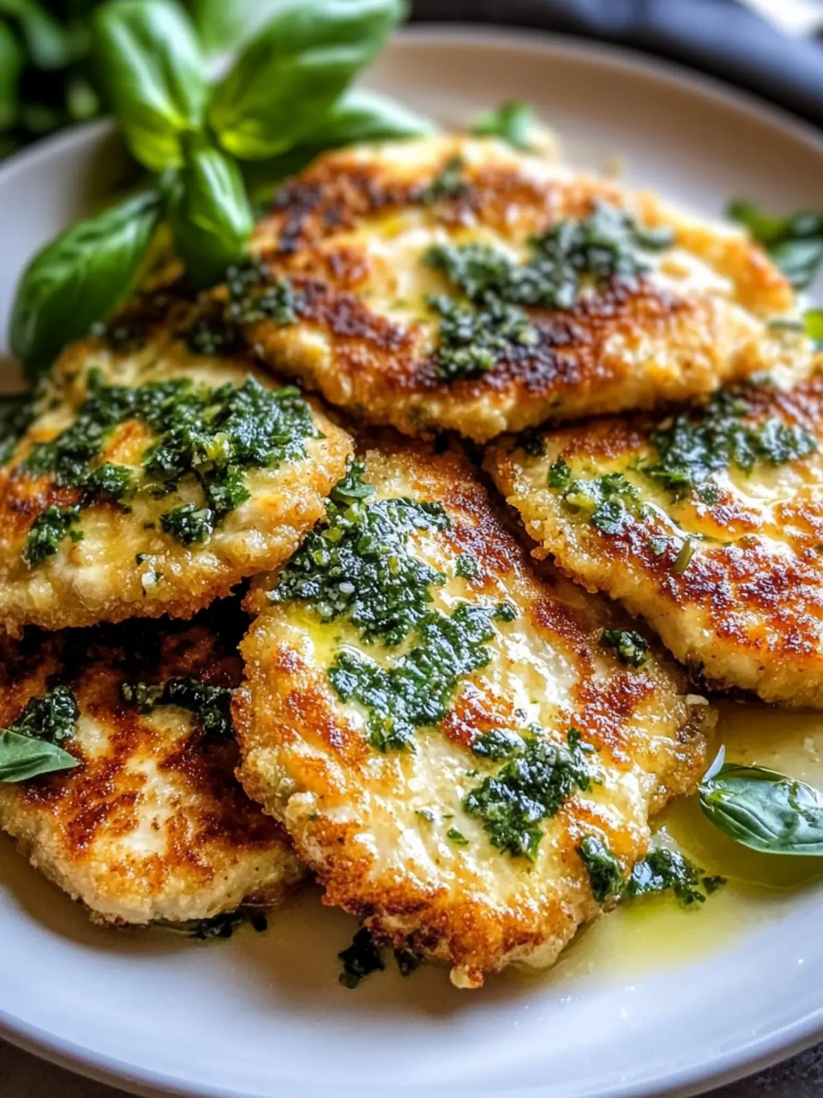 Crispy Italian Basil Chicken Cutlets You'll Love at Dinner 4 Italian basil chicken cutlets
