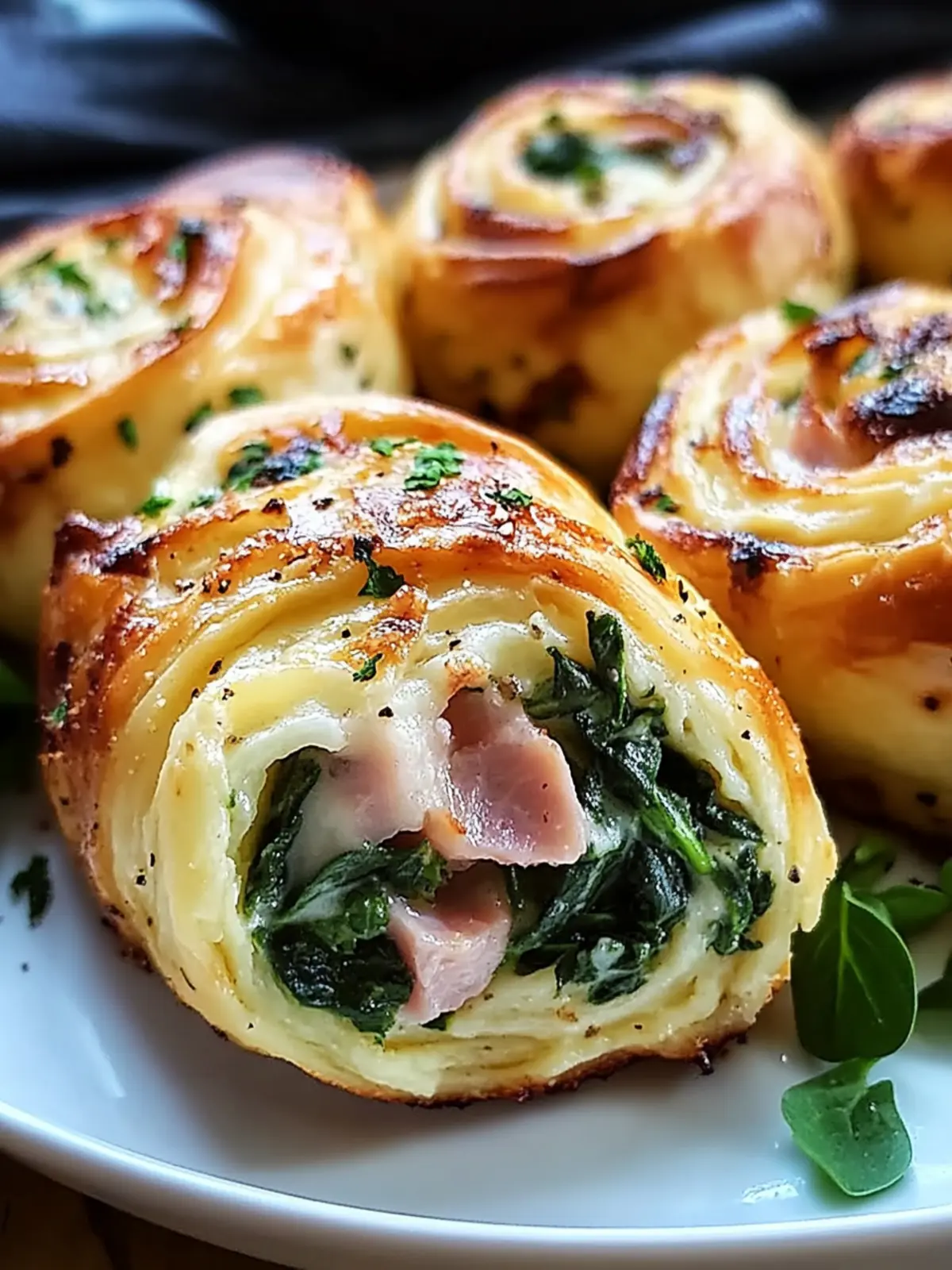 Savory Spinach and Ham Breakfast Rolls for a Perfect Morning 3 Savory Spinach and Ham Breakfast Rolls