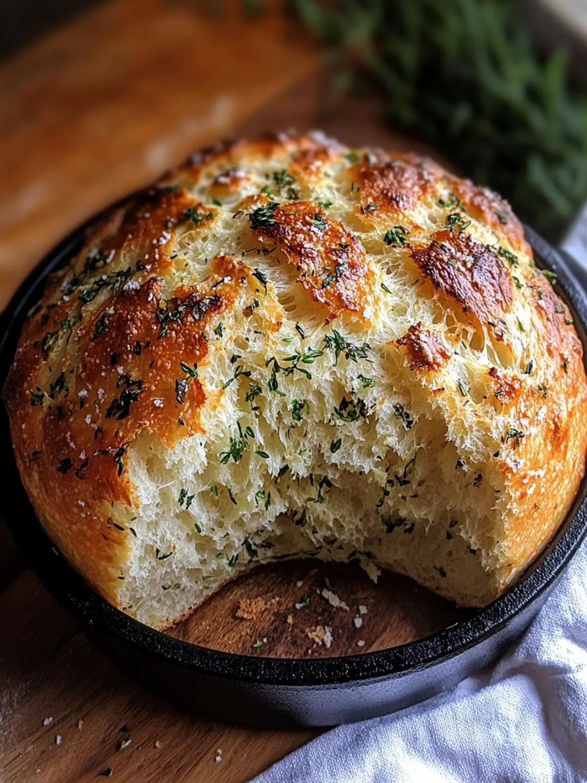Garlic Herb Dutch Oven Bread: Homemade Magic You’ll Love 5 Garlic Herb Dutch Oven Bread