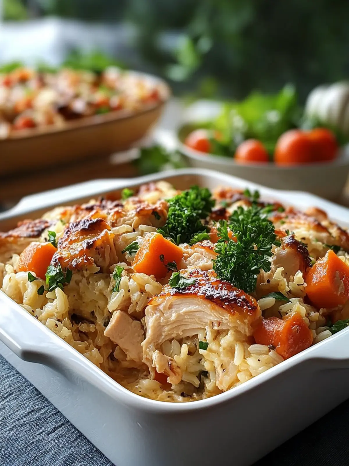 Healthy Chicken and Rice Casserole for a Cozy Family Dinner 3 Healthy Chicken and Rice Casserole