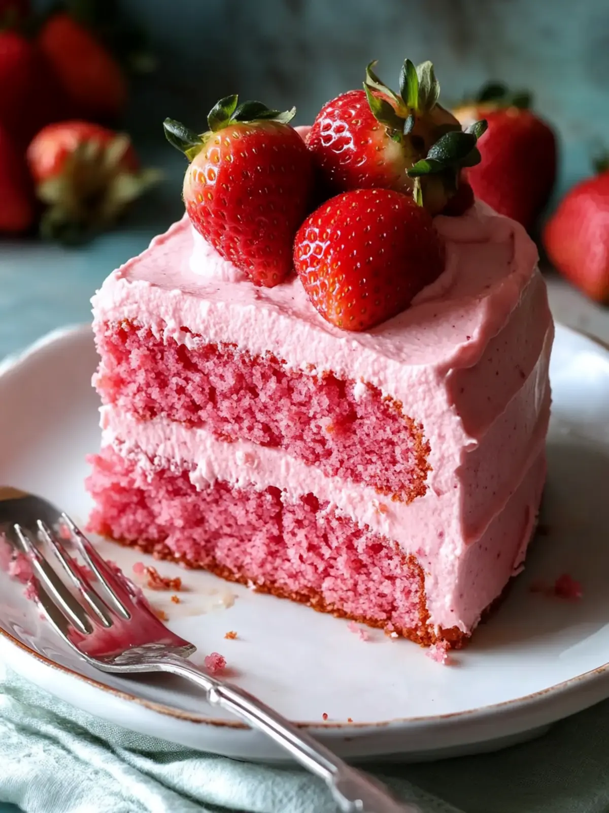 Double Strawberry Cake That Will Win Your Heart 2 Double Strawberry Cake