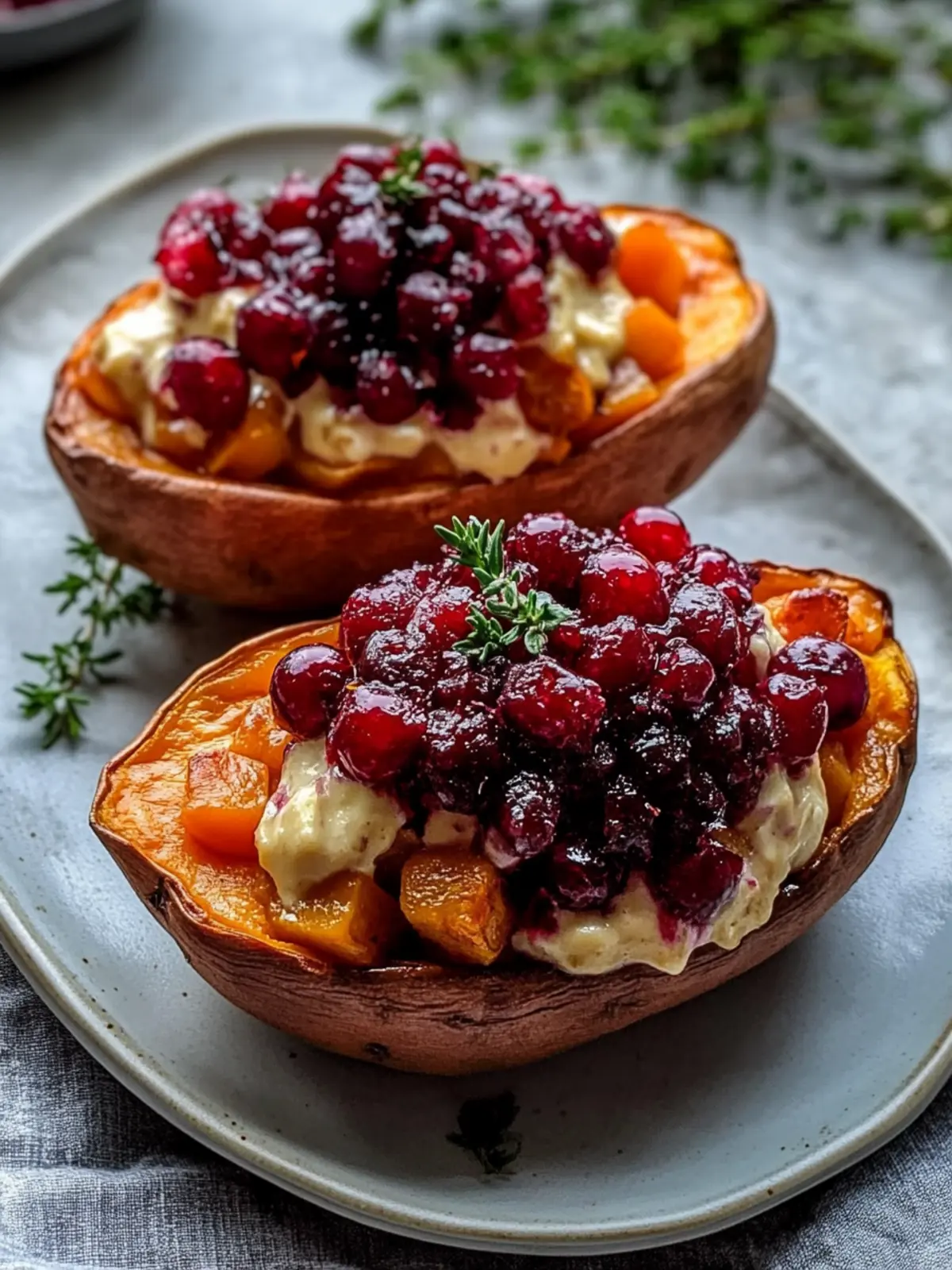 Cranberry Apple Twice-Baked Sweet Potatoes for Cozy Nights 2 Cranberry Apple Twice-Baked Sweet Potatoes