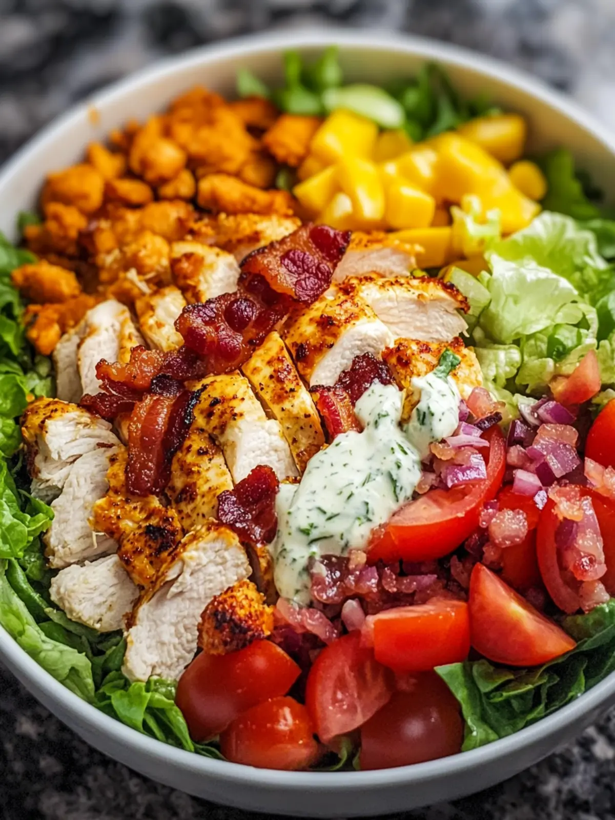 Delicious Chicken Bacon Ranch Bowl: A Flavor Explosion! 3 Chicken Bacon Ranch Bowl