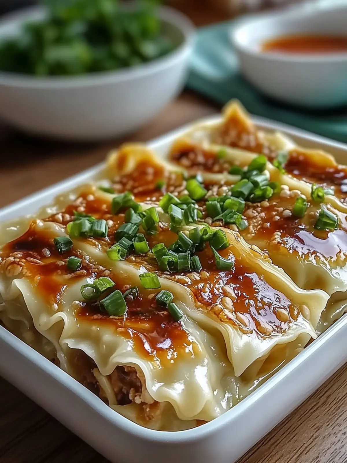 Asian Dumpling Lasagna Soy: Comfort Food with a Twist 3 Asian Dumpling Lasagna Soy