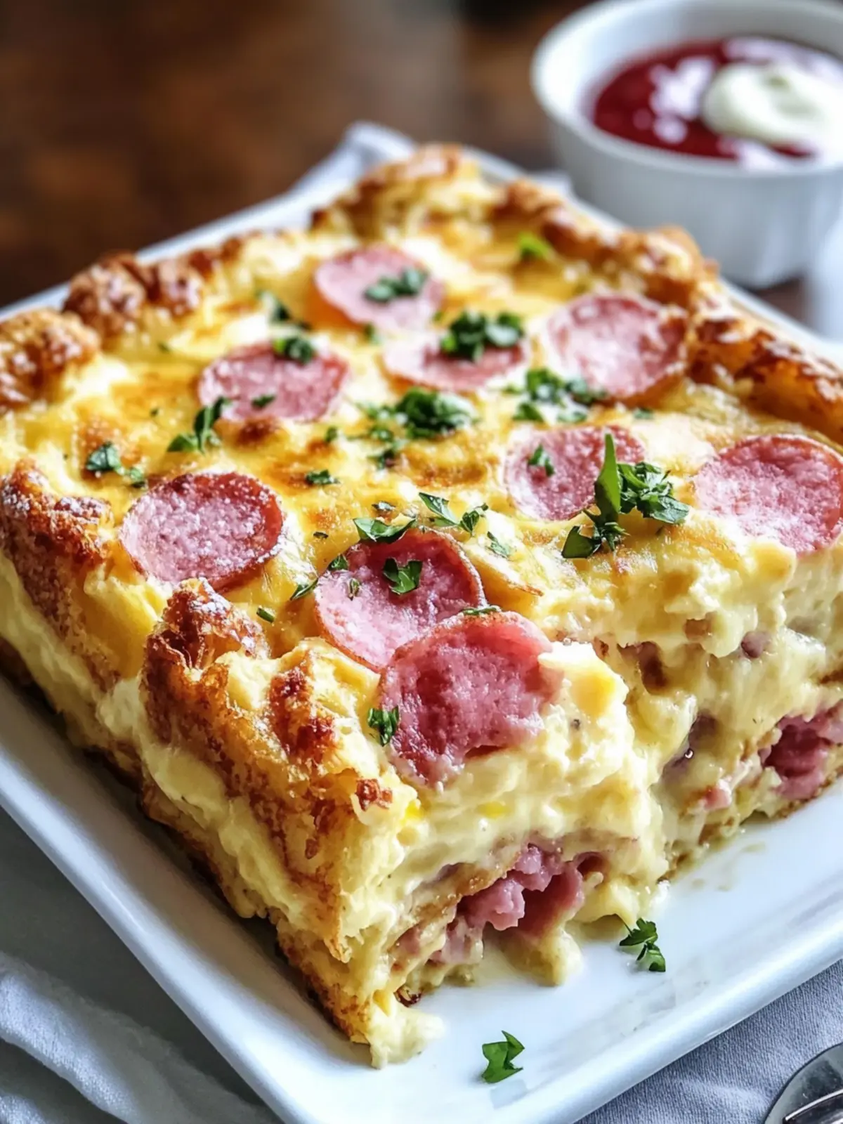 Overnight Monte Cristo Breakfast Casserole That Wow's Mornings 2 Overnight Monte Cristo Breakfast Casserole
