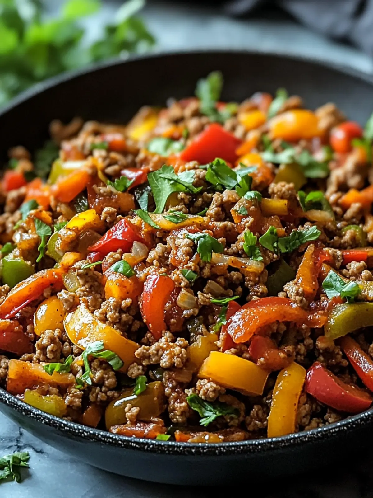 Easy Healthy Ground Turkey & Peppers Skillet Dinner Bliss 4 Easy Healthy Ground Turkey & Peppers Skillet Dinner