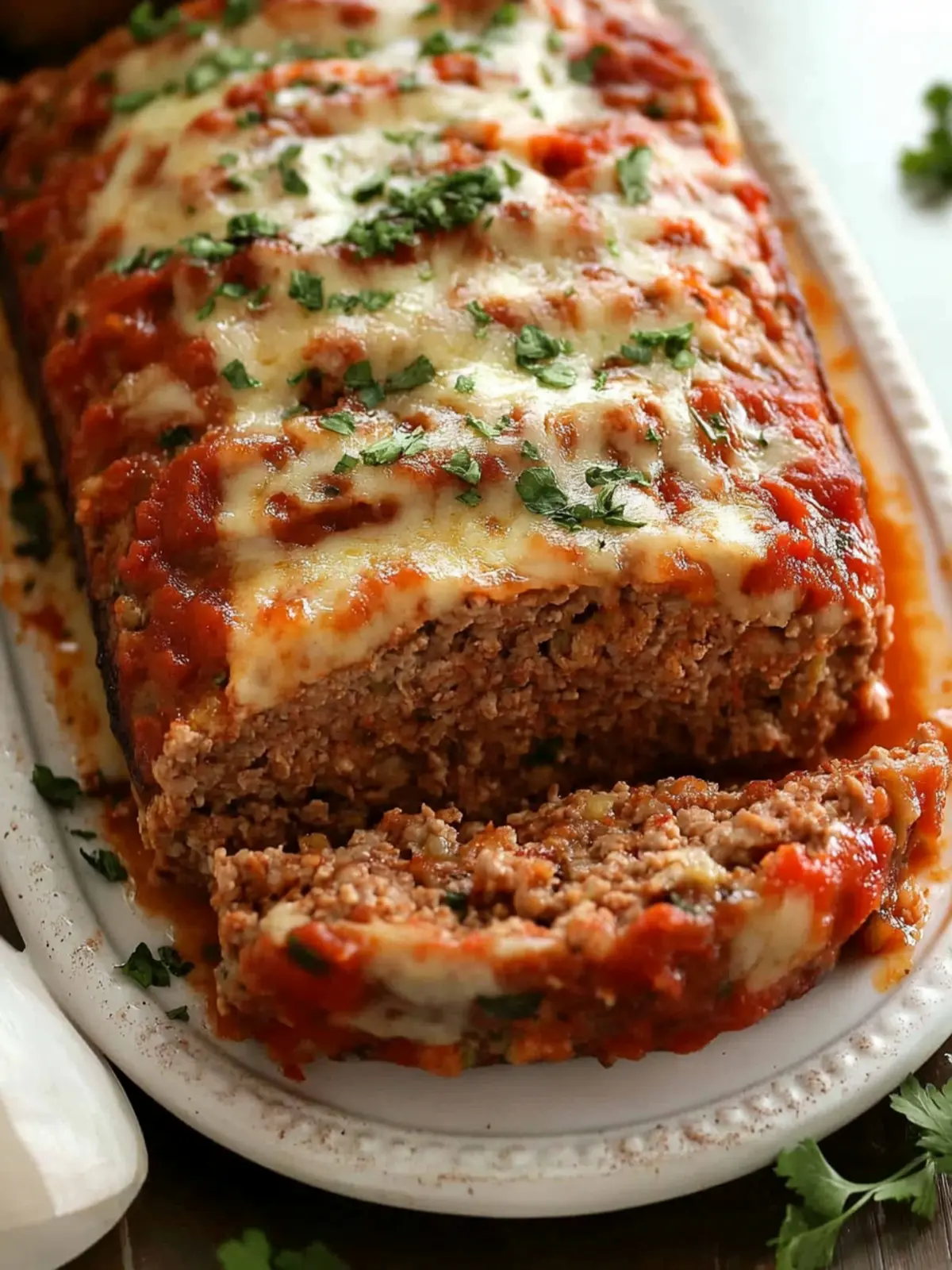 Savory Italian Meatloaf with Melty Mozzarella Bliss 4 Italian Meatloaf