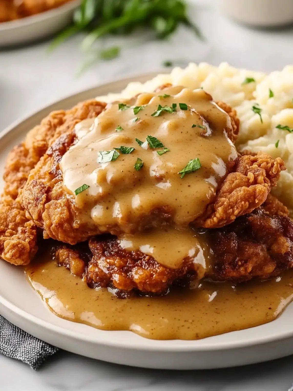 Savor Chicken Fried Steak with Buttery Country Gravy Bliss 2 Chicken Fried Steak with Buttery Country Gravy