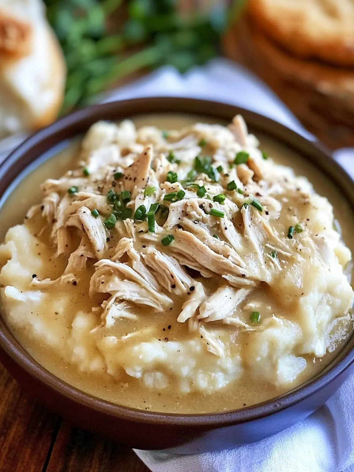 Slow Cooker Shredded Chicken and Gravy for Cozy Nights 5 Slow Cooker Shredded Chicken and Gravy