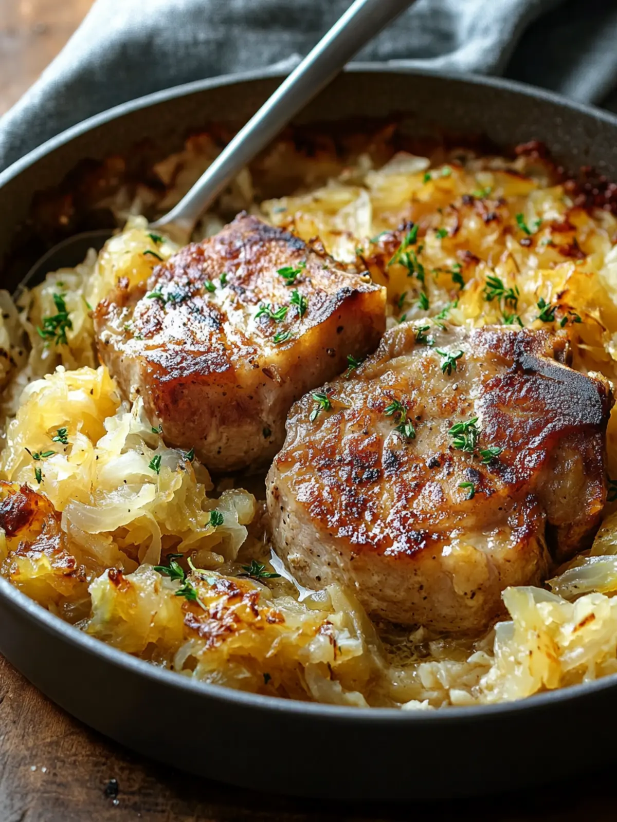 Savor the Comfort of Pork Chop and Sauerkraut Casserole 3 Pork Chop and Sauerkraut Casserole