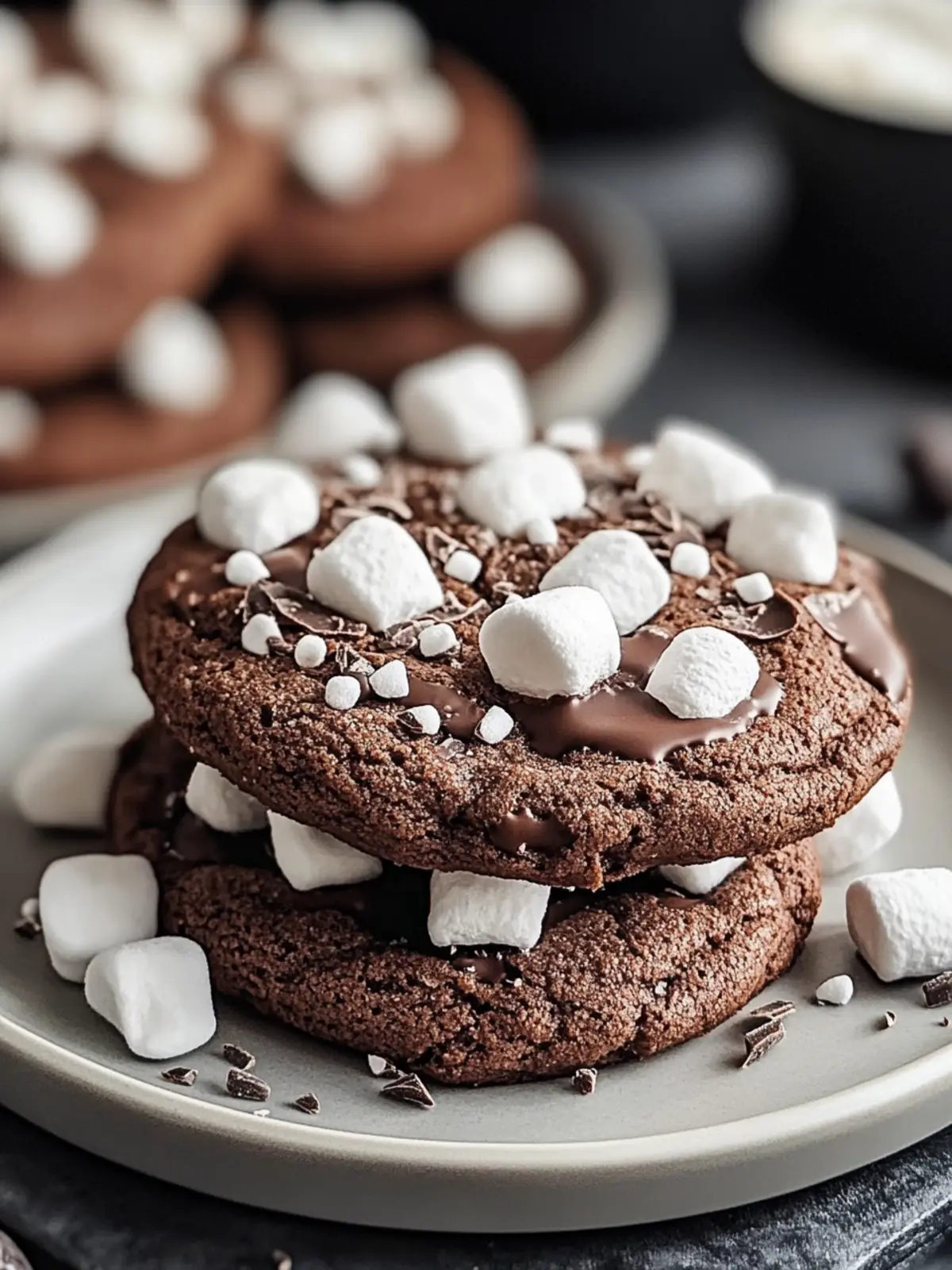 Marshmallow Chocolate Cookies: Soft, Chewy Happiness Awaits 3 marshmallow chocolate cookies
