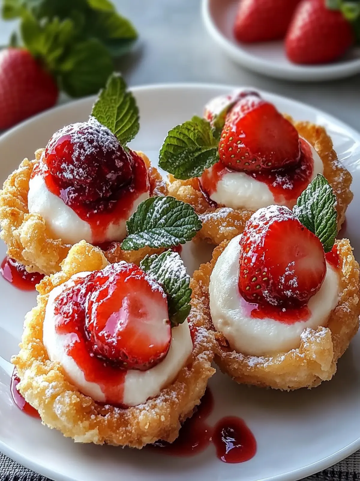 Deep Fried Strawberry Cheesecake Pies Worth Indulging In 4 Deep Fried Strawberry Cheesecake Pies