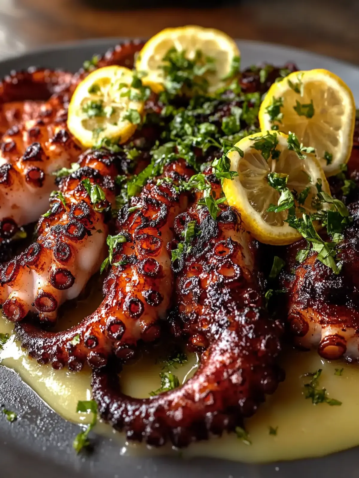 Elevate Your BBQ with Delicious Grilled Octopus and Lemon Butter 3 Delicious Grilled Octopus with Smoked Paprika and Lemon Butter Recipe