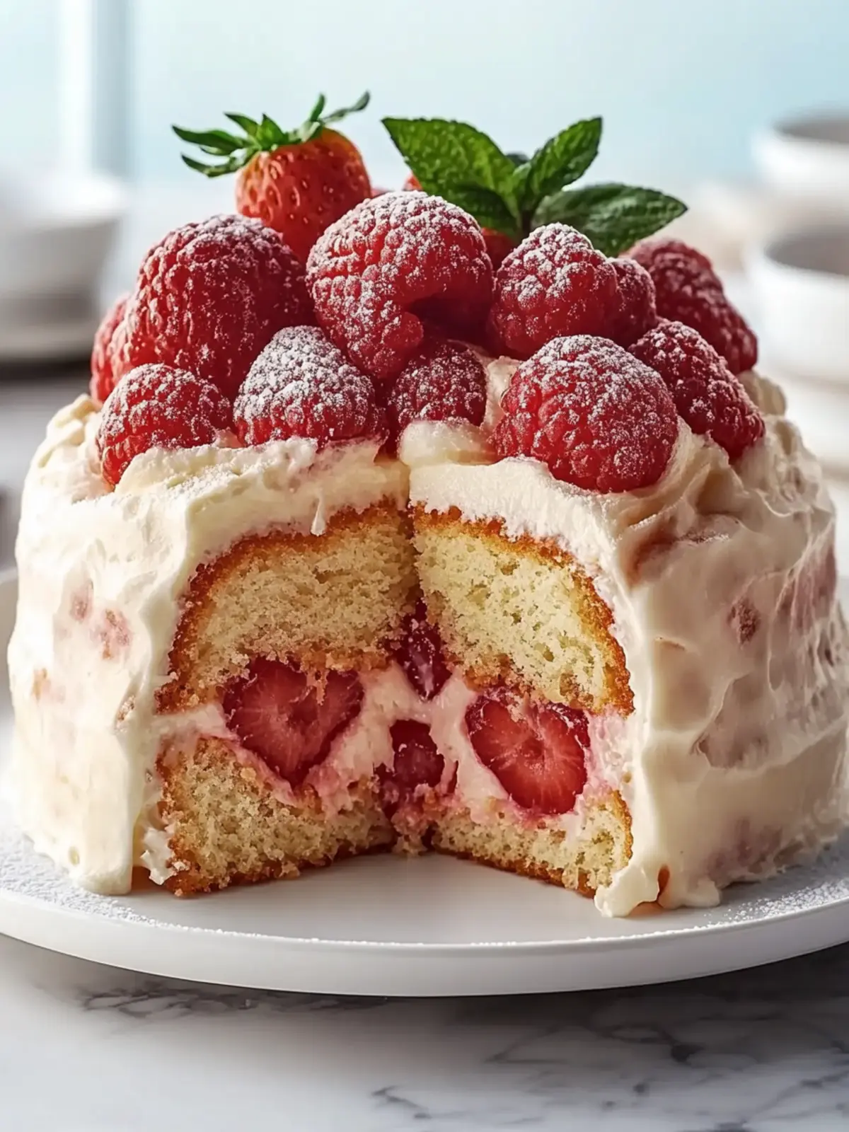 Irresistible Roll-mance Cake with Strawberry Cream Filling 5 Roll-mance Cake