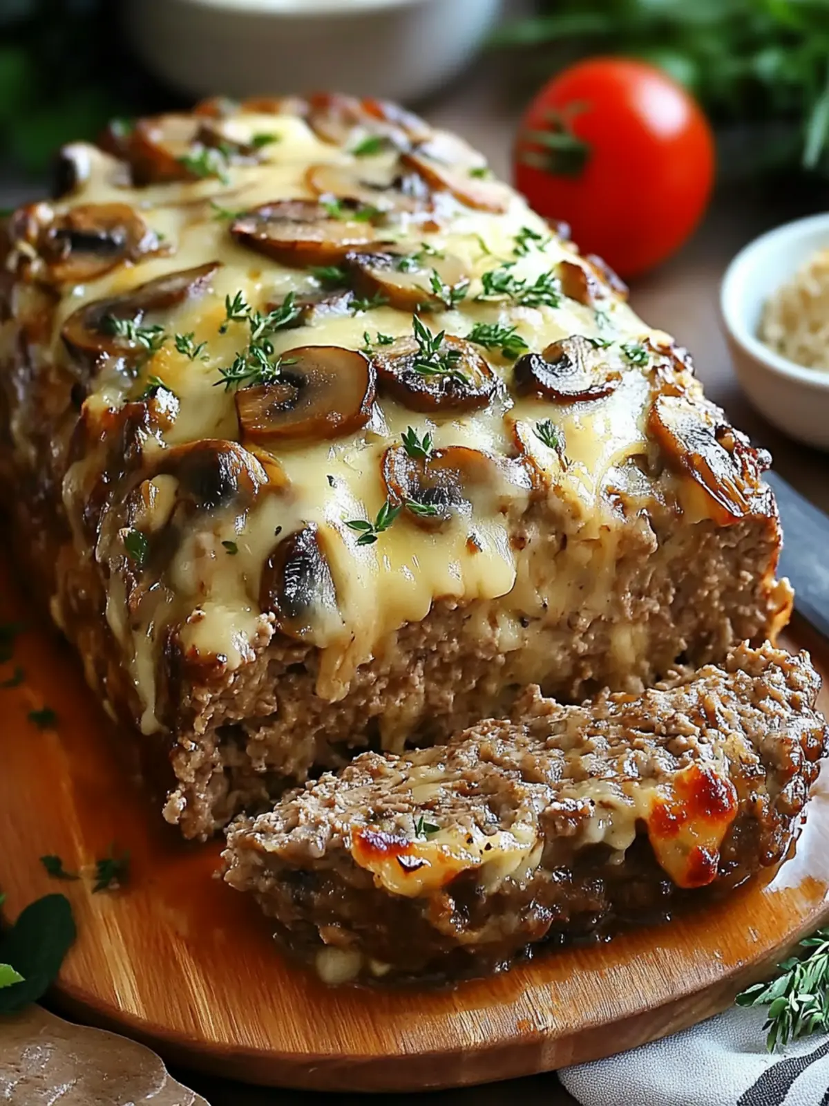 Mushroom Swiss Cheese Meatloaf: Comfort Food Bliss at Home 5 Mushroom Swiss Cheese Meatloaf