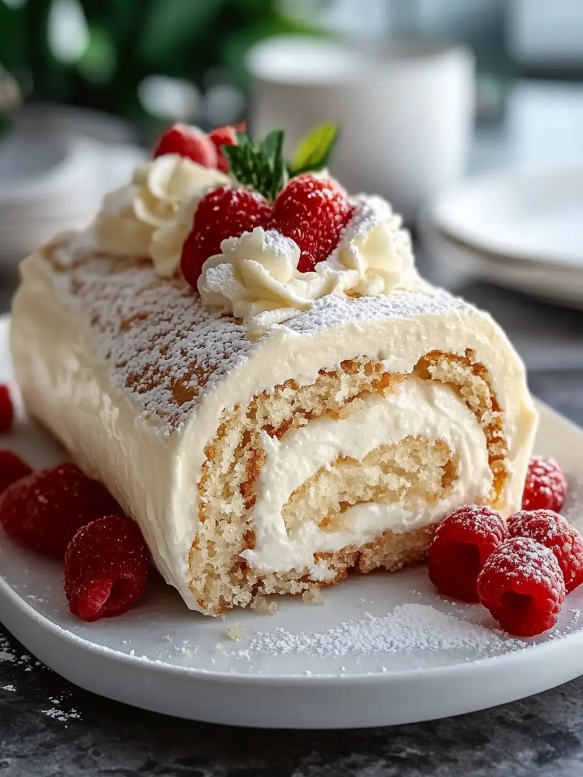 Irresistible Roll-mance Cake with Strawberry Cream Filling 2 Roll-mance Cake