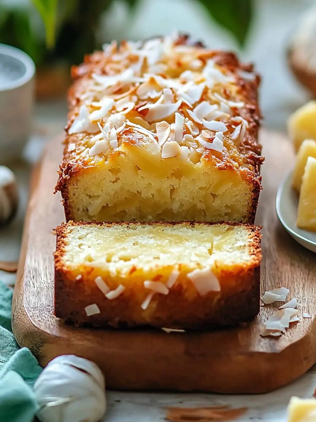 Tropical Maui Pineapple Coconut Bread: Your Slice of Heaven 2 Tropical Maui Pineapple Coconut Bread