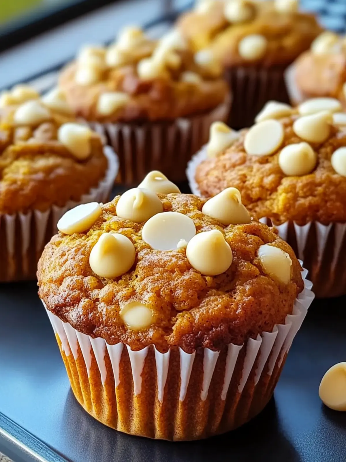 Moist Pumpkin White Chocolate Chip Muffins to Brighten Fall Mornings 2 Moist Pumpkin White Chocolate Chip Muffins