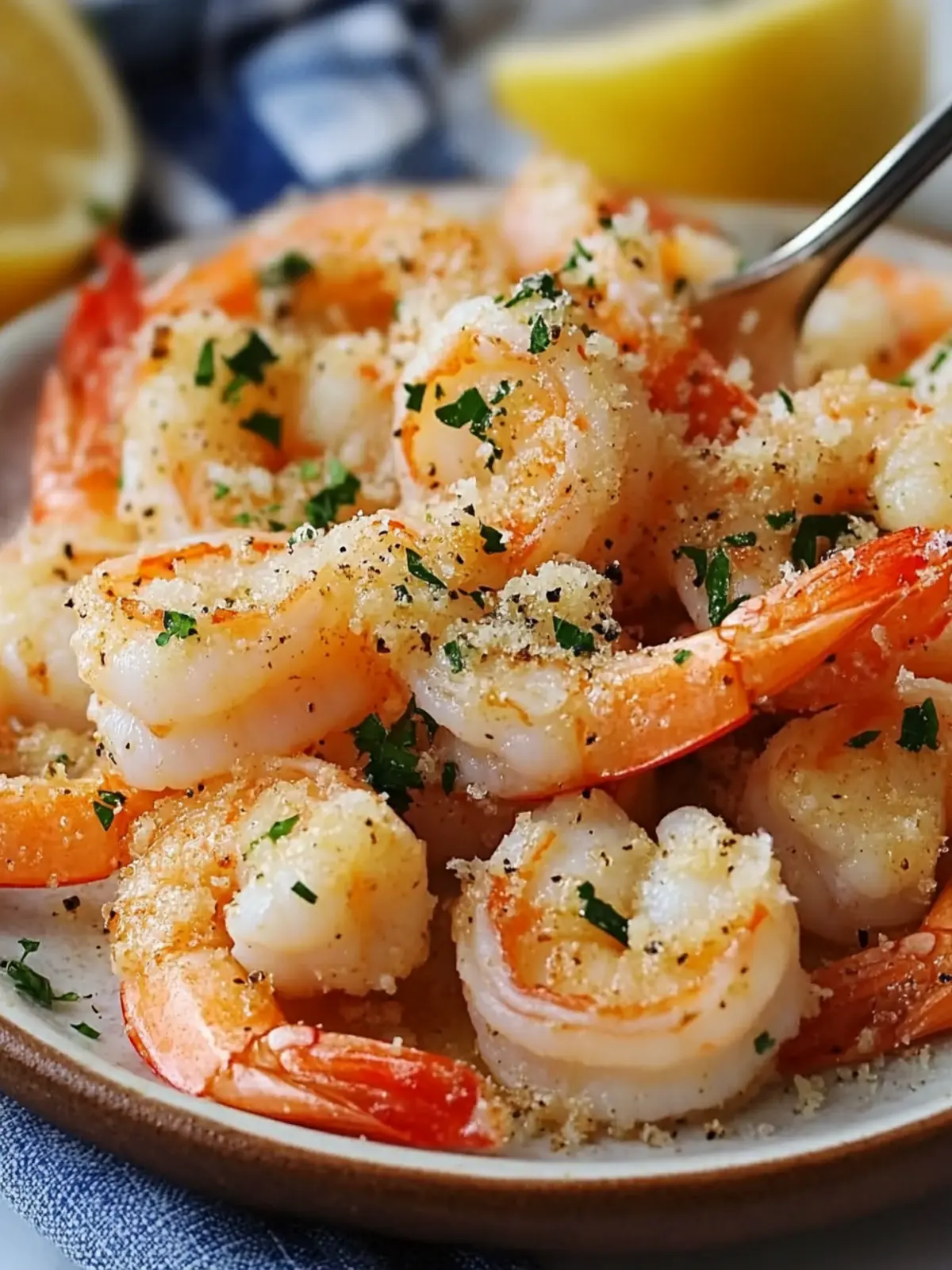 Garlic Parmesan Roasted Shrimp in 10 Minutes - Pure Bliss! 4 Garlic Parmesan Roasted Shrimp