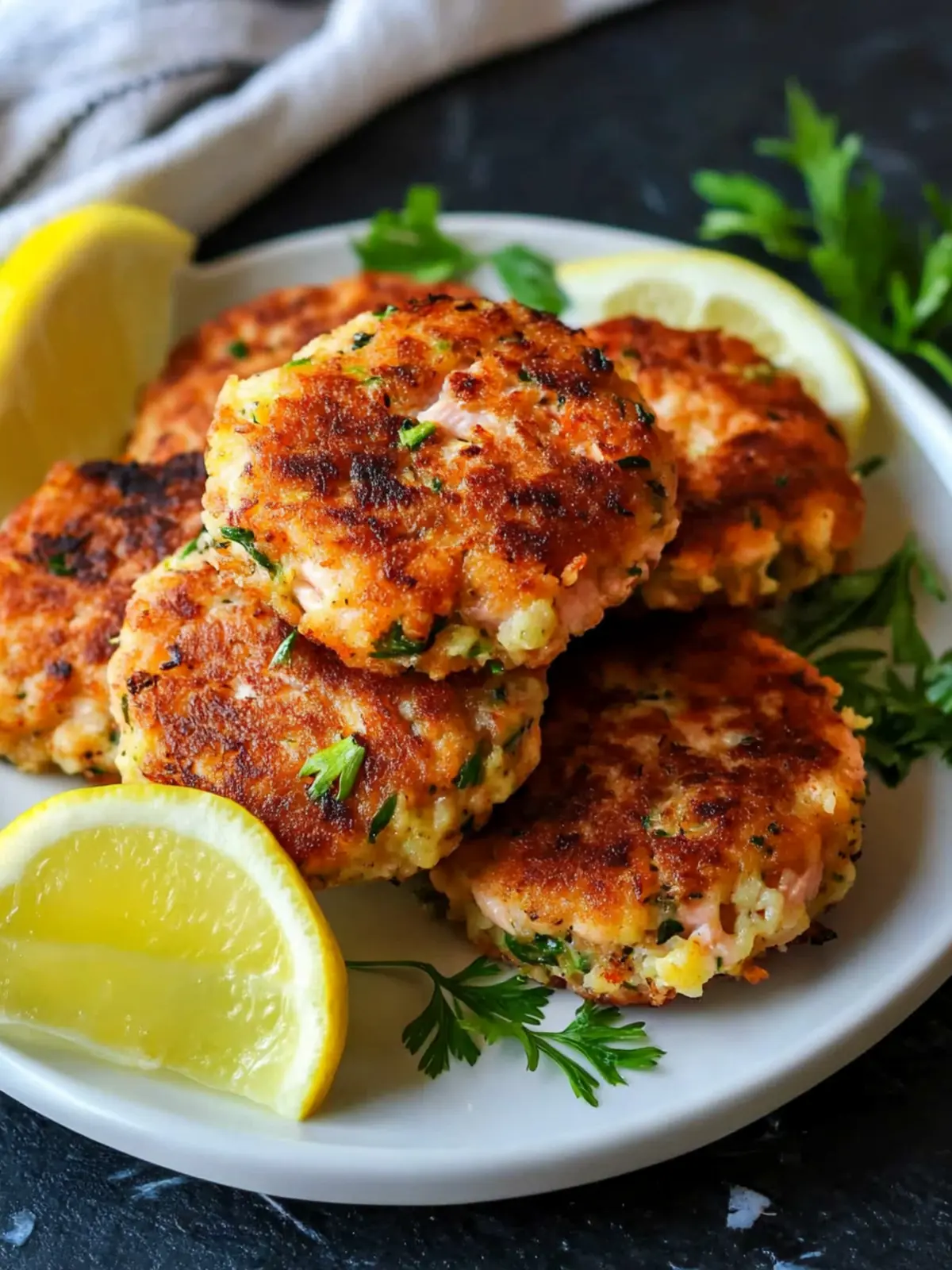 Irresistible Salmon Patties with Zesty Dill Mayo Delight 4 Salmon Patties