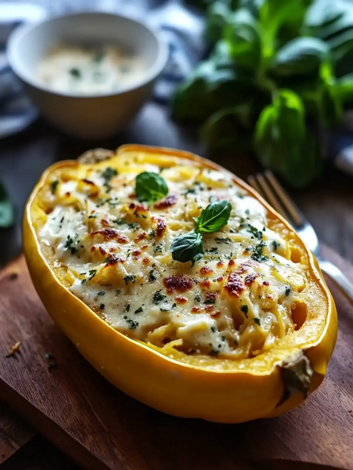 Roasted Spaghetti Squash with Creamy Alfredo Sauce Delight 5 Roasted Spaghetti Squash With Alfredo Sauce and Cheese